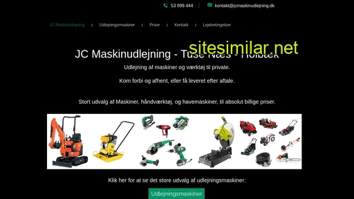 jcmaskinudlejning.dk alternative sites