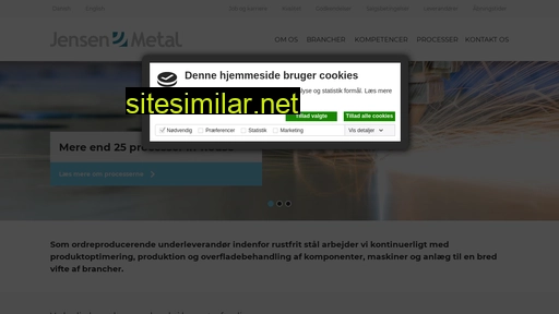 jensenmetal.dk alternative sites