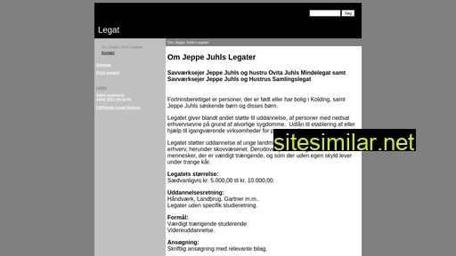 Jeppe-juhls-legater similar sites