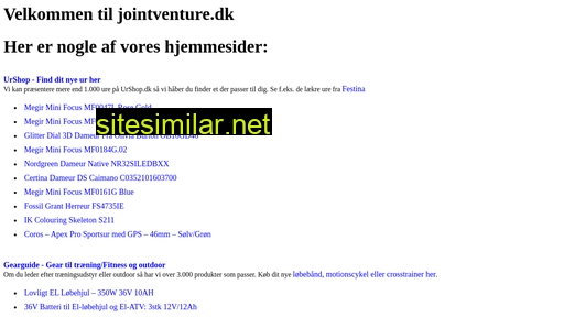 jointventure.dk alternative sites