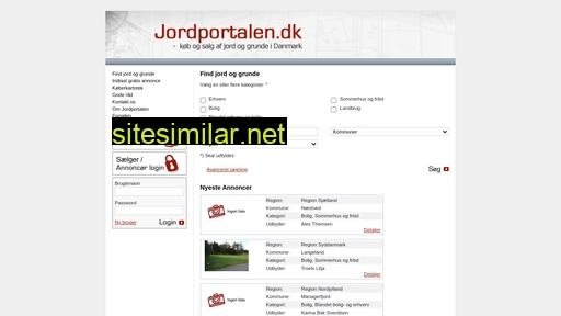 jordportalen.dk alternative sites