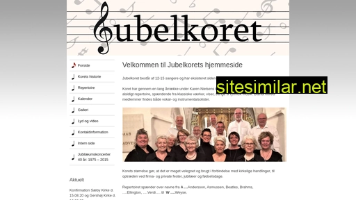 jubelkoret.dk alternative sites