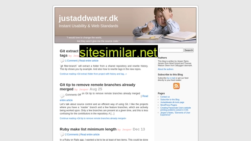 justaddwater.dk alternative sites