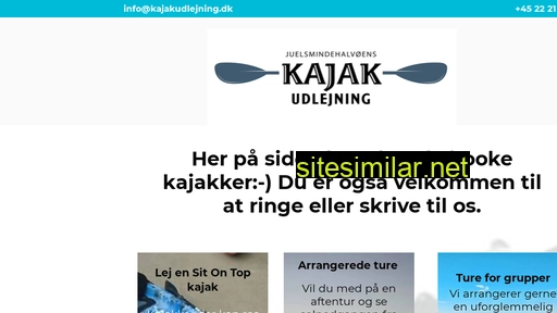 kajakudlejning.dk alternative sites