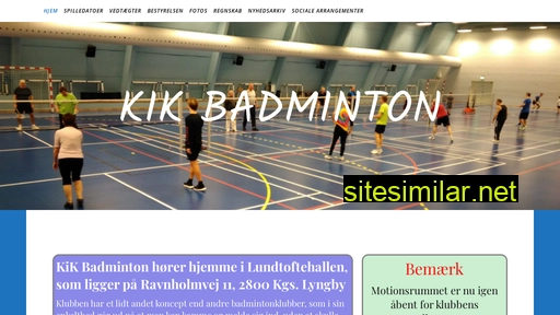 kik-badminton.dk alternative sites