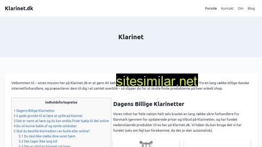 klarinet.dk alternative sites