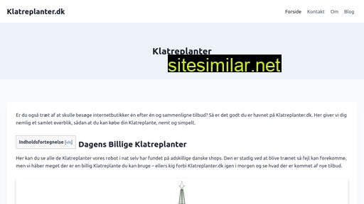 klatreplanter.dk alternative sites
