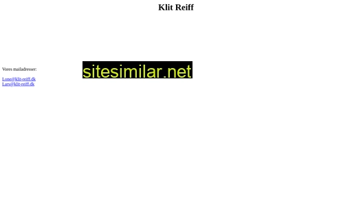 klit-reiff.dk alternative sites
