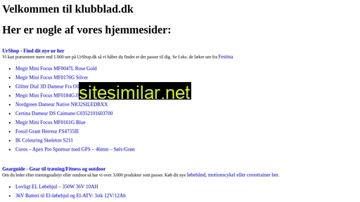 klubblad.dk alternative sites