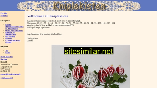 kniplekisten.dk alternative sites