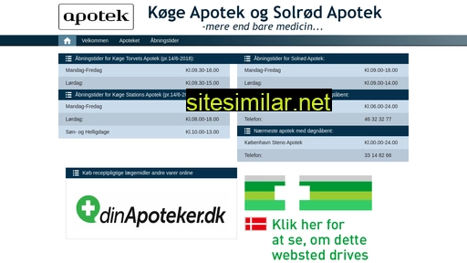 koegeapotek.dk alternative sites