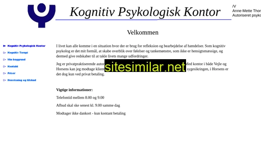 kognitiv-psykolog.dk alternative sites