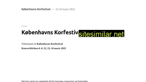 korfestival.dk alternative sites
