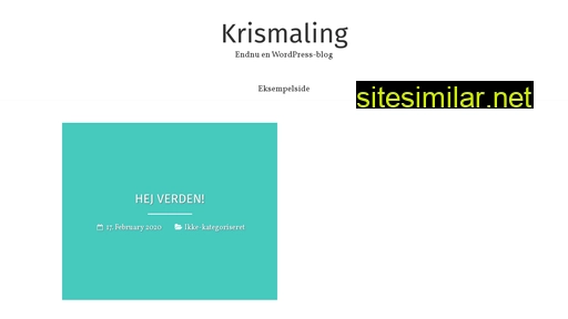 krismaling.dk alternative sites