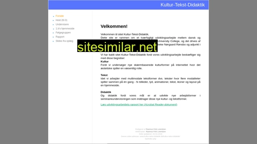 kultur-tekst-didaktik.dk alternative sites