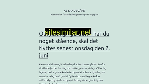 Langoegaard similar sites