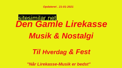 lirekasse-musik.dk alternative sites