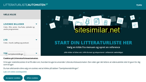 litteraturlisteautomaten.dk alternative sites