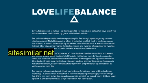 Lovelifebalance similar sites