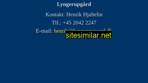 lyngerupgaard.dk alternative sites