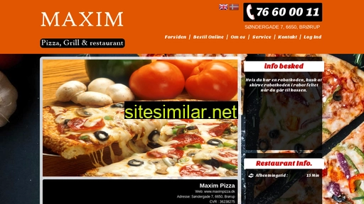 maximpizza.dk alternative sites