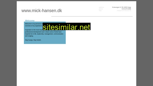 mick-hansen.dk alternative sites