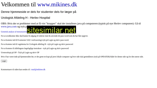 mikines.dk alternative sites