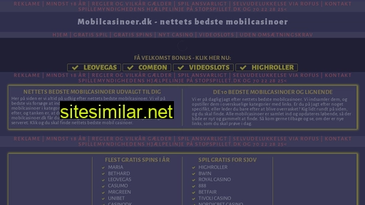 mobilcasinoer.dk alternative sites