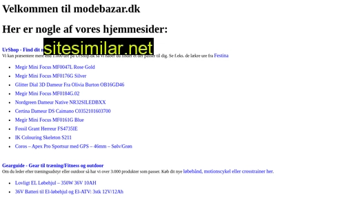 modebazar.dk alternative sites