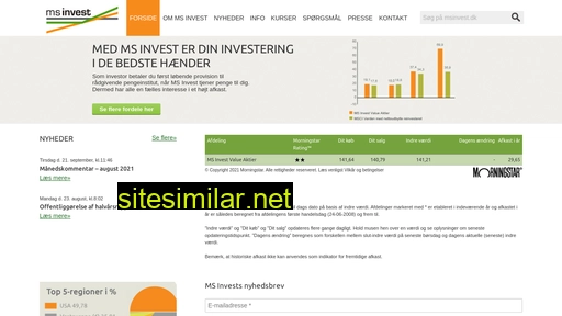 msinvest.dk alternative sites