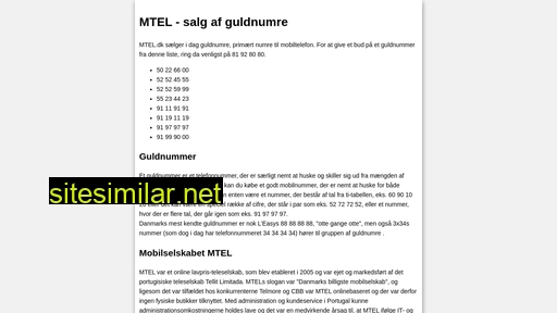 mtel.dk alternative sites