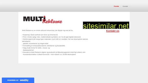 multireklame.dk alternative sites