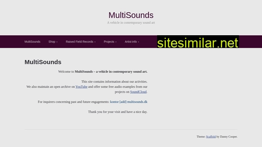 multisounds.dk alternative sites