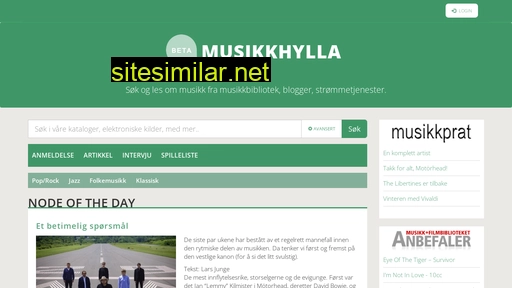 musikkhylla.dk alternative sites