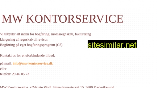 mw-kontorservice.dk alternative sites