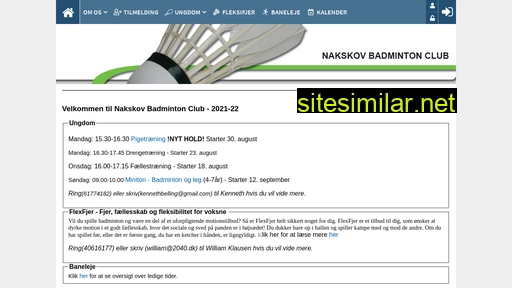nakskovbadmintonclub.dk alternative sites