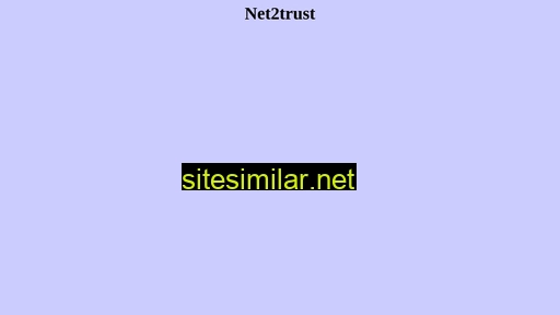 Net2trust similar sites