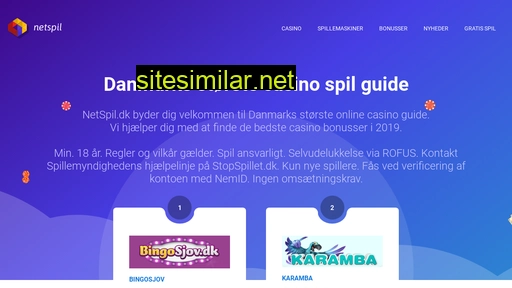 netspil.dk alternative sites