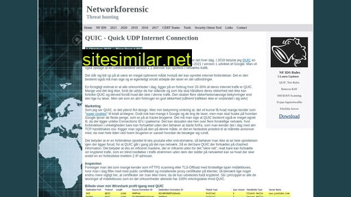 Networkforensic similar sites
