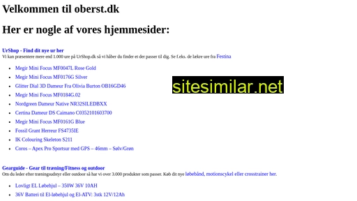 oberst.dk alternative sites