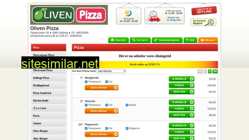 oliven-pizza.dk alternative sites