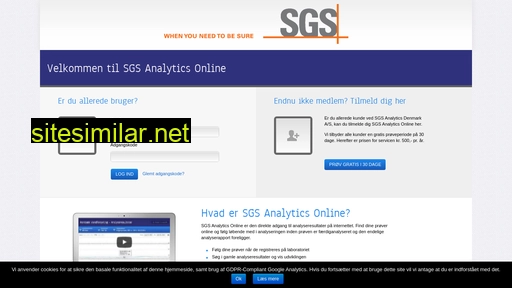 online.sgsanalytics.dk alternative sites