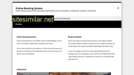 onlinebookingsystem.dk alternative sites