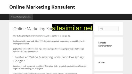 onlinemarketingkonsulent.dk alternative sites
