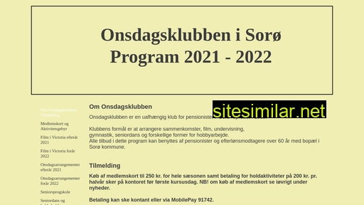 onsdagsklubbensoroe.dk alternative sites