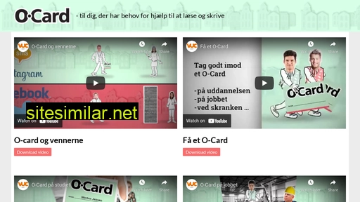 o-card.dk alternative sites