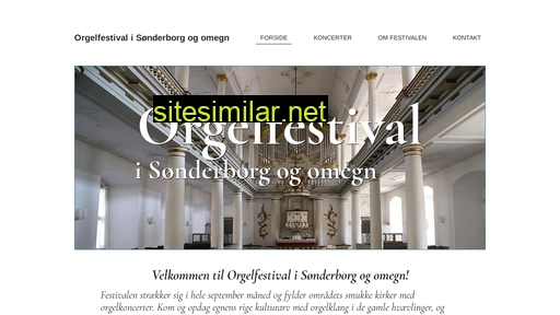 orgelfestivalsonderborg.dk alternative sites