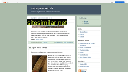 oscarpetersen.dk alternative sites