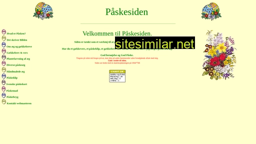 paaskesiden.dk alternative sites