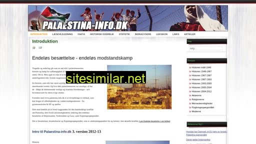 Palaestina-info similar sites